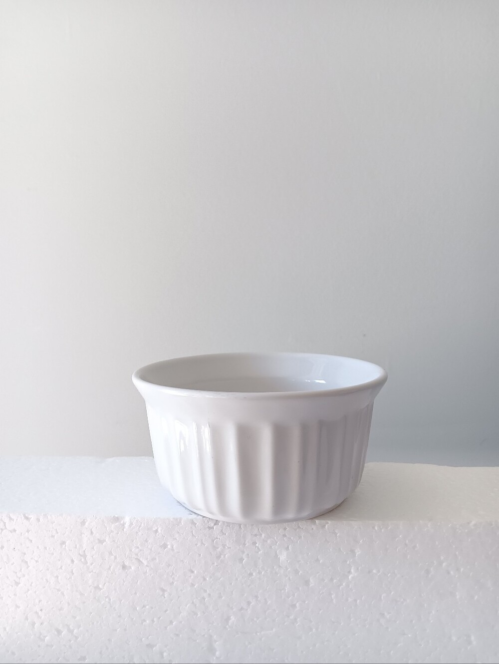 Corningware Stoneware Small Round Bowl Oven-Safe Ramekin French White 7 ounce